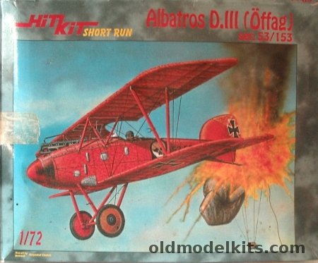 Hit Kit 1/72 Offeag Albatross D.III (DIII/D-III), SWW 2822 plastic model kit